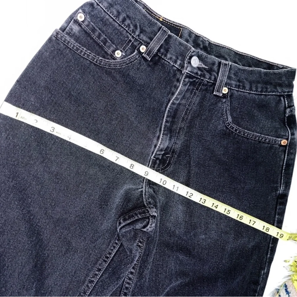 Levi's 550 Faded Black Vintage Straight Leg Jean 30/27" - Picture 10 of 12